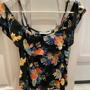 Floral off the shoulder top